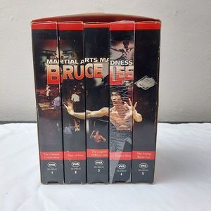 The Legend of Bruce Lee Collectors Series 5 Tape Box Set VHS 1997 EUC